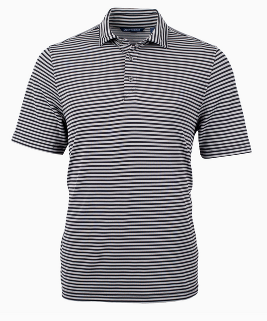 You Suck Men's Golf Ball w/Tee Stripe Print Polo Shirt