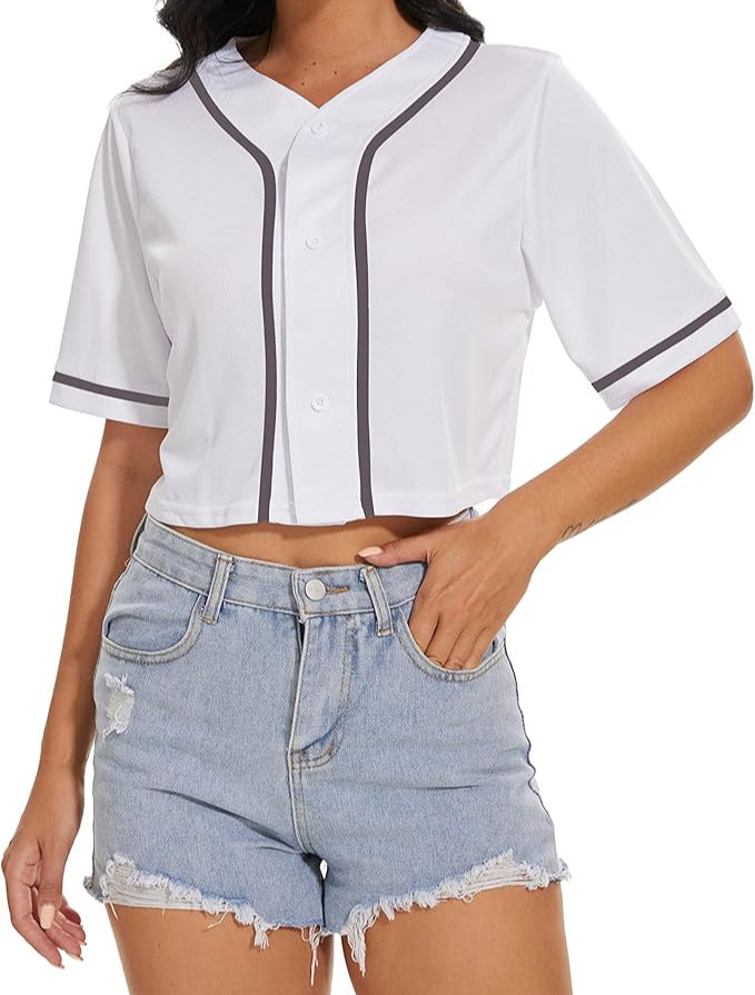 Custom The Perfect Jersey - Cropped Baseball Jersey - Any Team