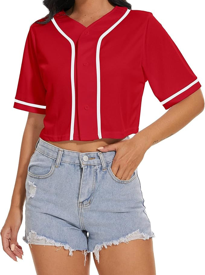 Custom The Perfect Jersey - Cropped Baseball Jersey - Any Team