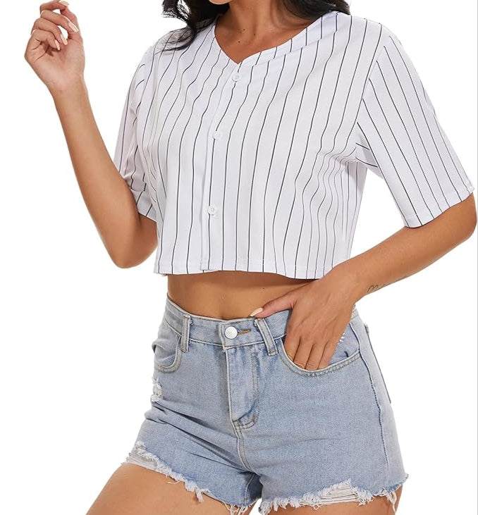 Custom The Perfect Jersey - Cropped Baseball Jersey - Any Team