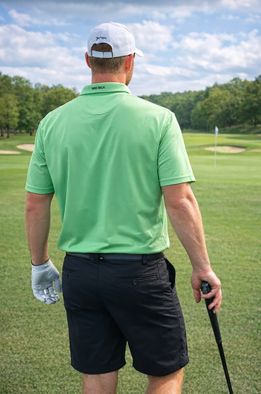 You Suck Men's Golf Ball w/Clubs Polo Shirt